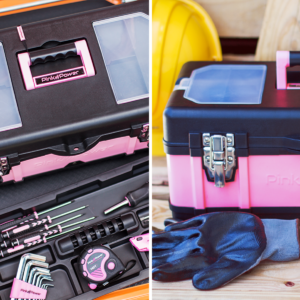 Caja De Herramientas 39 Piezas CHICAGO POWER Rosado