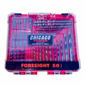 Juego De Brocas Y Puntas Para Taladro 50 Piezas Profesional CHICAGO POWER