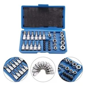 Juego De Copas Puntas Torx Herramienta Mecanica X 34 Piezas Chicago Power