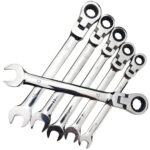 Juego De Llaves Mixtas Con Ratchet Flexibles 8pcs Mec&aacute;nica Chicago Power