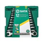 Juego de llaves ratchet x 12 piezas