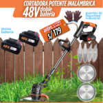 Guada&ntilde;a Inal&aacute;mbrica Cortacesped Pasto Dos Bater&iacute;as Incluidas 36v