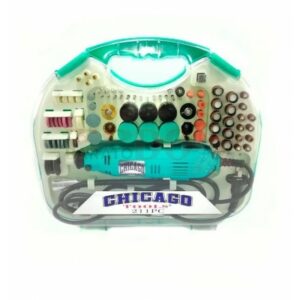 Juego De Mototool Doble 150pcs + Base + Guaya + Accesorios Chicago Tools
