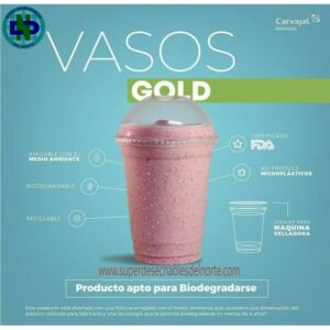 Vaso 16 onz Carvajal Gold Precio De 1.000 vasos