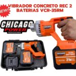 Vibrador Concreto REC 2 Baterias VCR-35RM Chicago Power