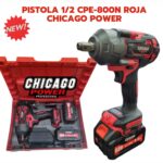 Pistola De Impacto &frac12;  CPE-800N Roja Chicago Power