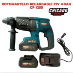 Rotomartillo Recargable  21V 4.0Ah CP 1255 Chicago Power