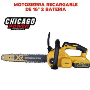 Motosierra Recargable De 16 2 Baterías Brushless
