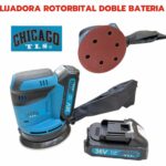 Lijadora Rotorbital Doble Bater&iacute;a Chicago Tools