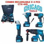 Combo Recargable X4 Piezas CTX-425 Chicago Tools