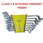 Llave X8 Piezas Acodada Ferrarey YRS803