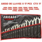 Juego De Llaves X17 Piezas CTX 17 Chicago Power