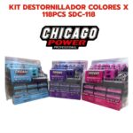 Kit Destornillador Colores X 118 Piezas SDC-118 Chicago Power