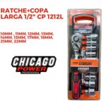 Ratche + Copa Larga 1/2&rdquo; CP1212L Chicago Power