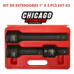 Kit De Extensores 1” X3 Piezas Ext-X3 Chicago Power